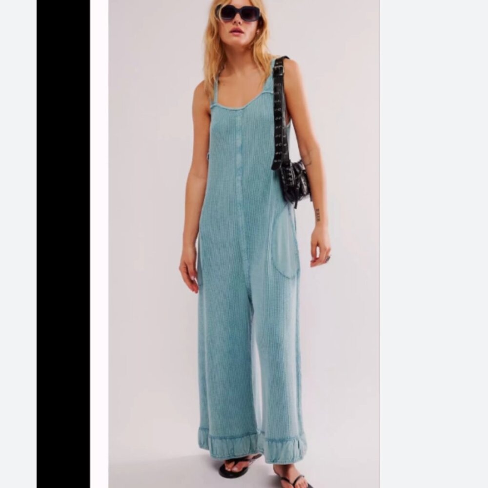 Free People One Callie One-Piece cascade blue XL